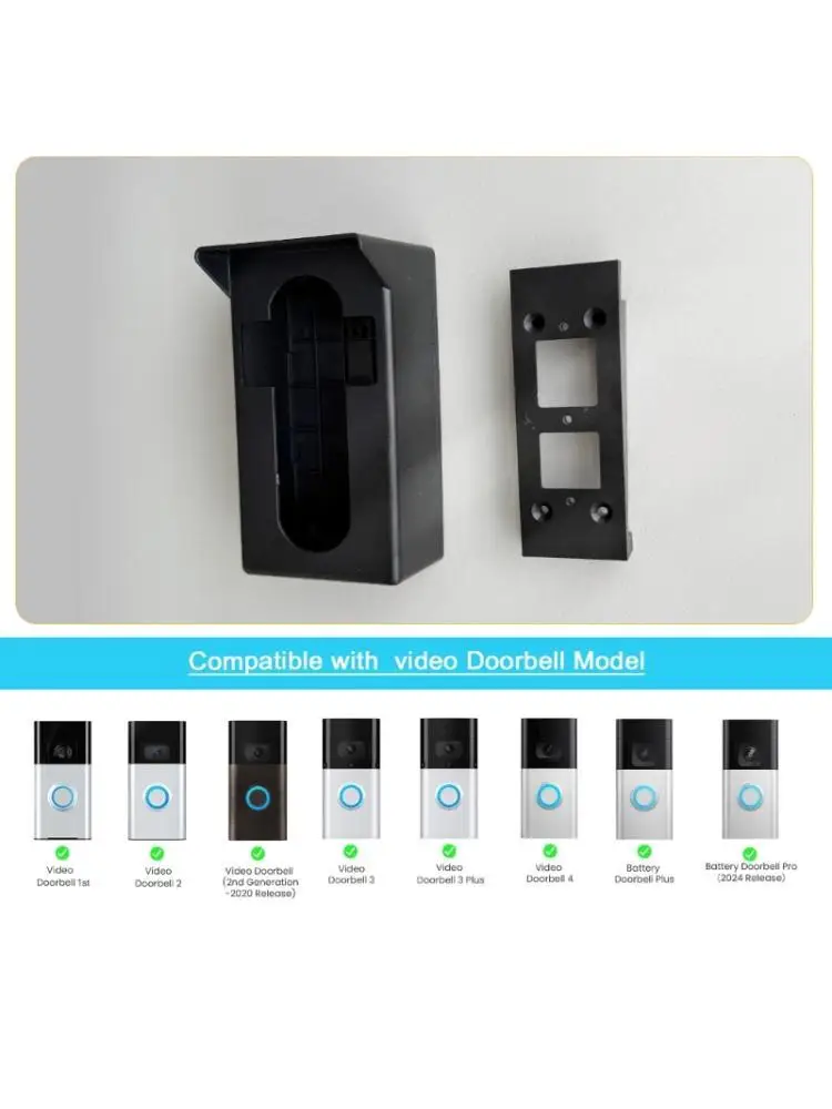 

652F Waterproofed Cover For Wireless Doorbells Smarted Door Bells Rings Chimes Button Doorbells Case Rain Cover