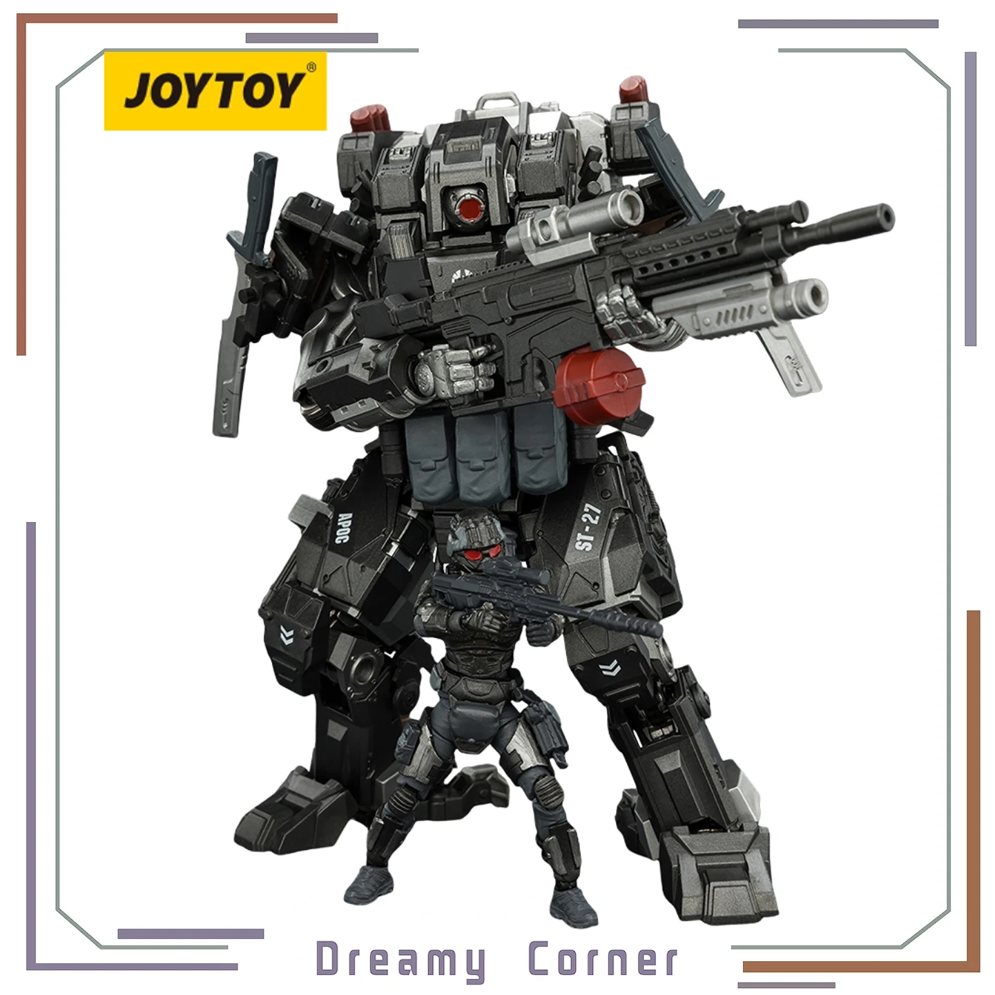 

【Pre-sale】JOYTOY Dark Source APOC Series Mystic Armor 02 Assault Mech ST-8627 Steel Ride Corps Sniper Cinder 1/25 Action Figure