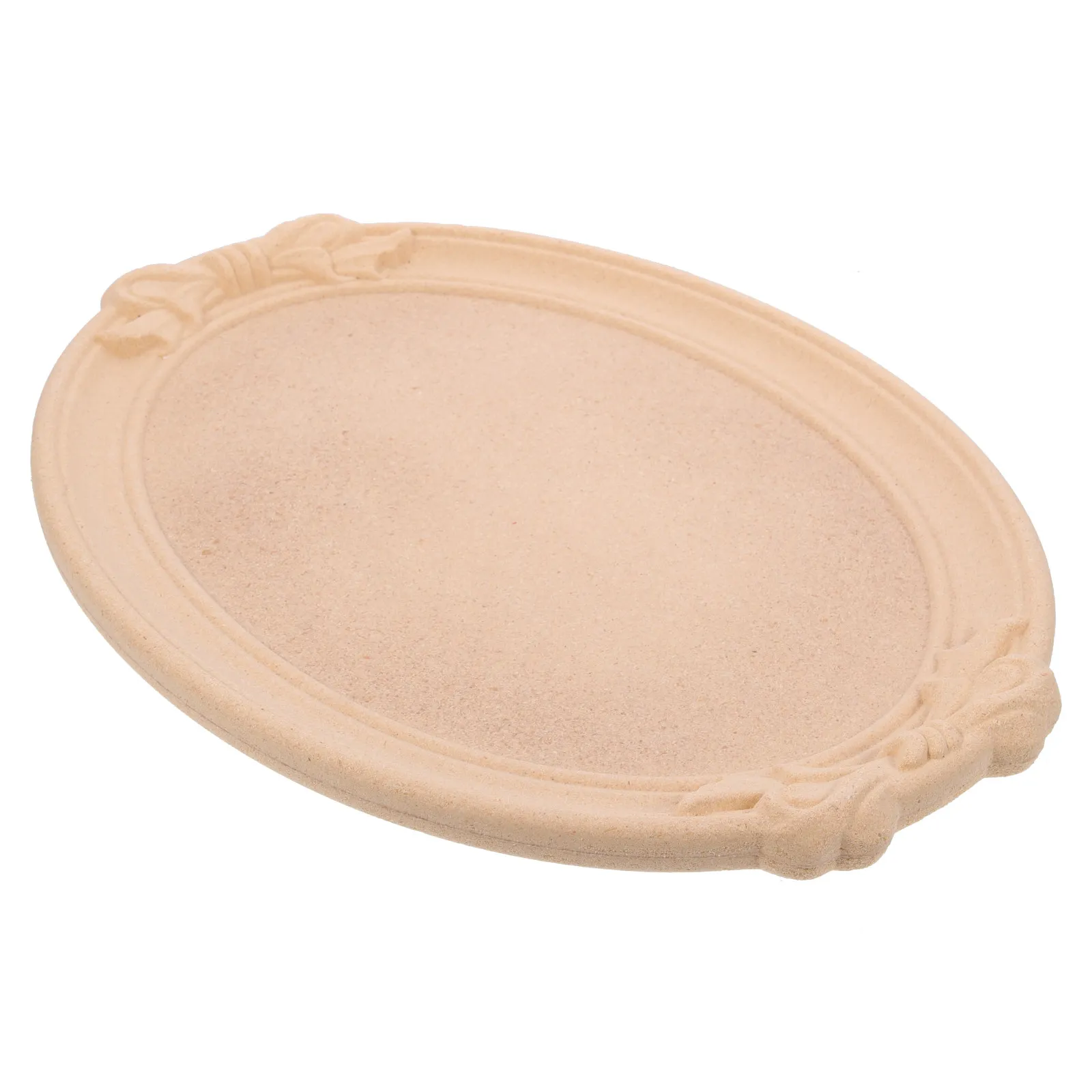 

Wooden Dessert Plate Handmade Premium Wood Serving Plate Fruit Bread Display Tray Multipurpose Food Tray for Party Table Decor