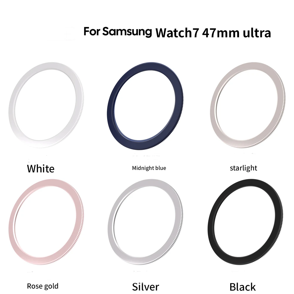 Per Samsung Galaxy Watch7 Ultra 47mm Bezel Oil Injection Diamond Circle Circle Prismatic Watch Protection Anti-collisione