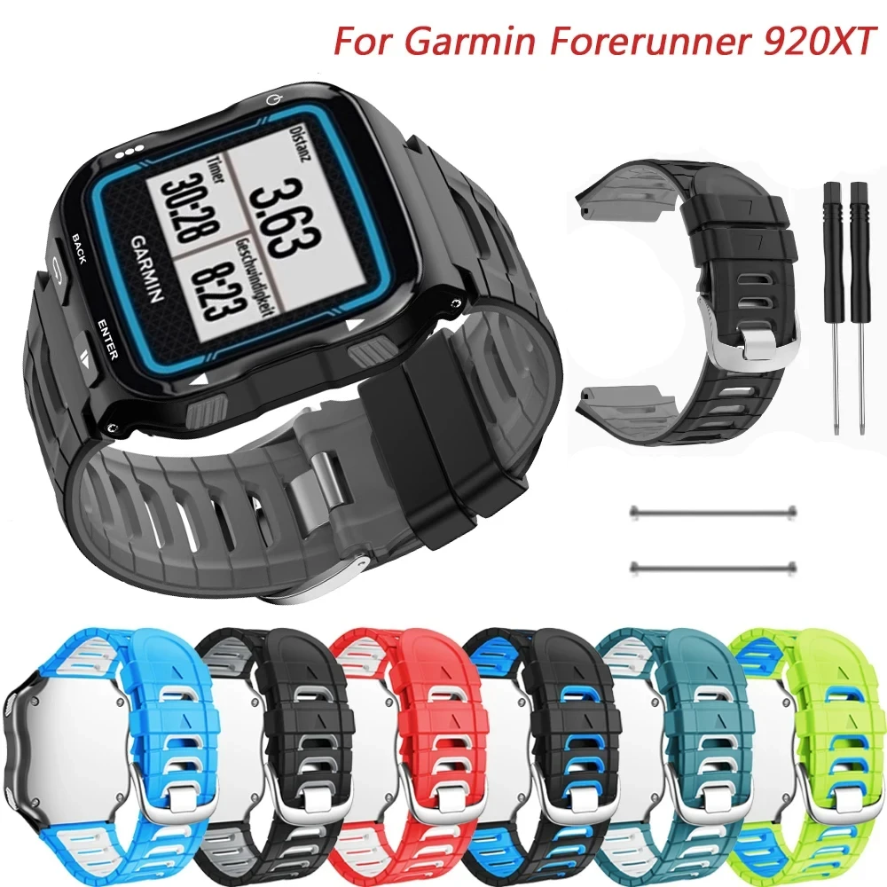 Straps For Garmin Forerunner 920XT Original Silicone Bracelet Strap Srews+Utility Knife Smart Watch Wristbands Forerunner 920 XT