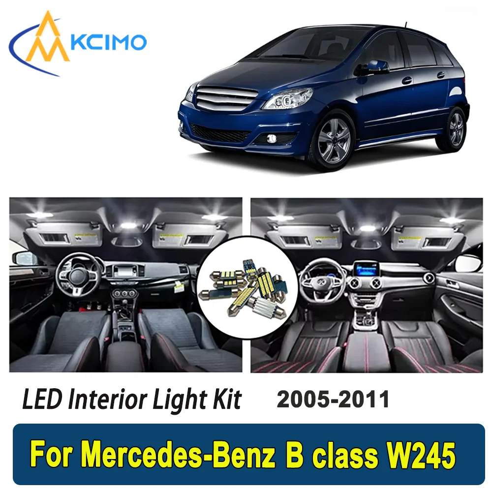 

Kcimo For Mercedes-Benz B class W245 2005-2011 Premium Bright LED Interior Dome Map Trunk Light Kit Car Led Lamps Canbus Car LED