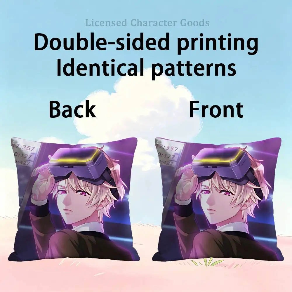 I-Itaru C-Chigasaki A-A3 Game Double Sided Print Soft Throw Pillow Cover Washable RV Camper Interior No Insert