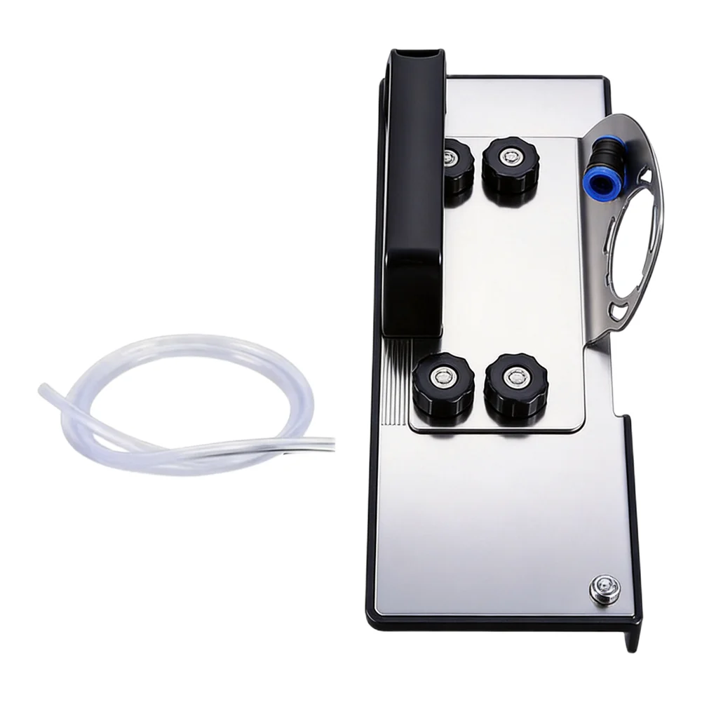 Angle Grinder Compatible Chamfering Stand with 45 Degree Setting Stainless Steel Construction and Guide Markings