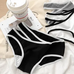 Comfortable Traceless Hollow Breathable Underpants Fashion Women Underwear Cotton Panties Middle Waist Lady Briefs