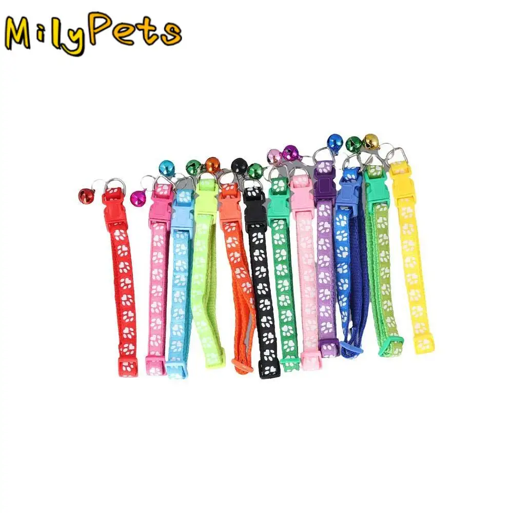 

Lovely Adjustable Easy Wear For Puppy Kitten Cat Paw Print Grooming Accessories Pet Supplies Pet Collar Cat Necklace