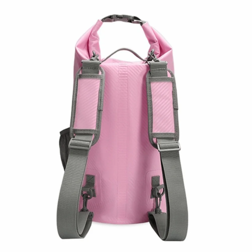 20L Waterproof Dry Bag Large-Capacity with Shoulder Straps Swimming Bucket Bag Lightweight Foldable Beach Backpack Outdoor