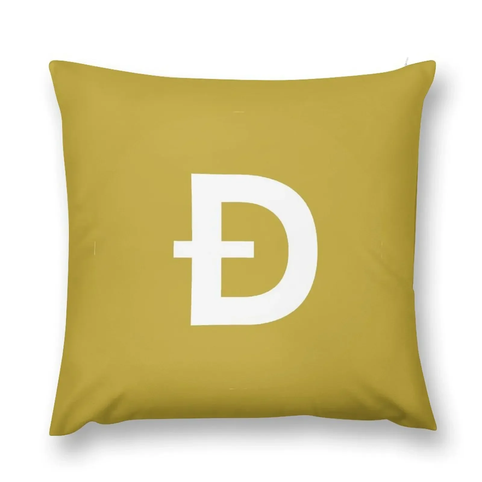 

Dogecoin Throw Pillow Custom Cushion pillow cover luxury pillow