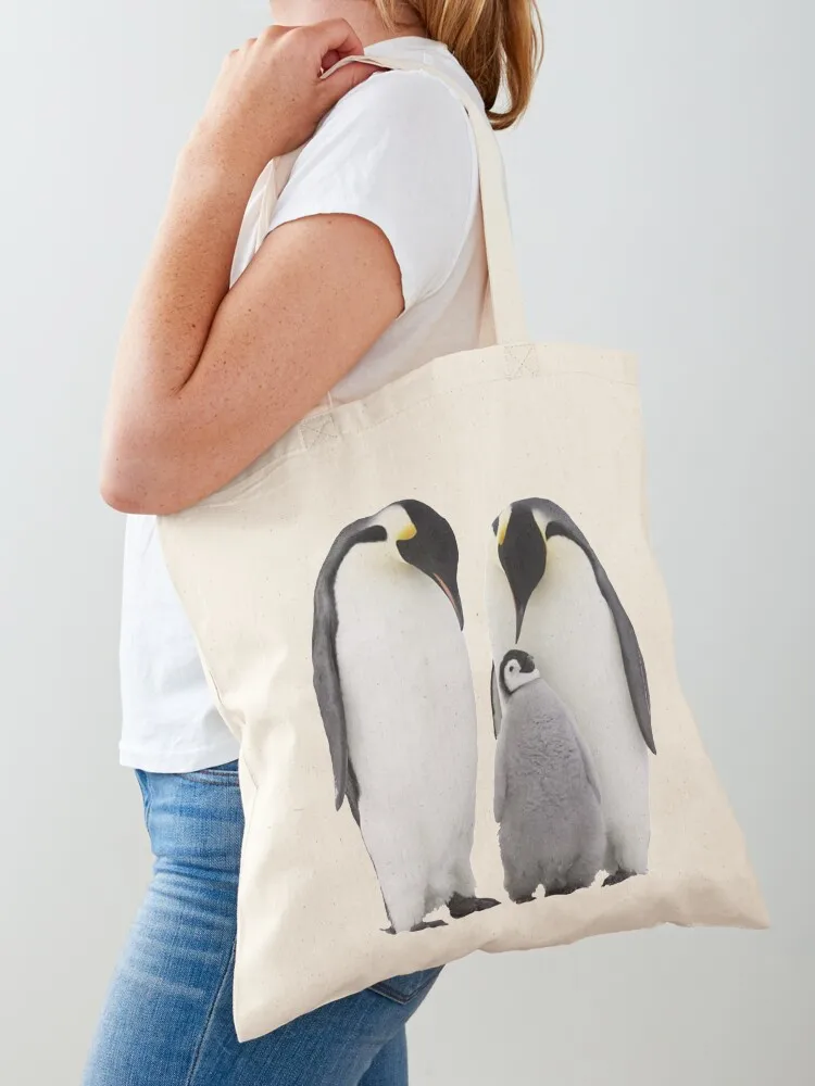 

Penguin Family Tote Bag personalized tote bag tote bags cloth bags Shopping bags Big bag women
