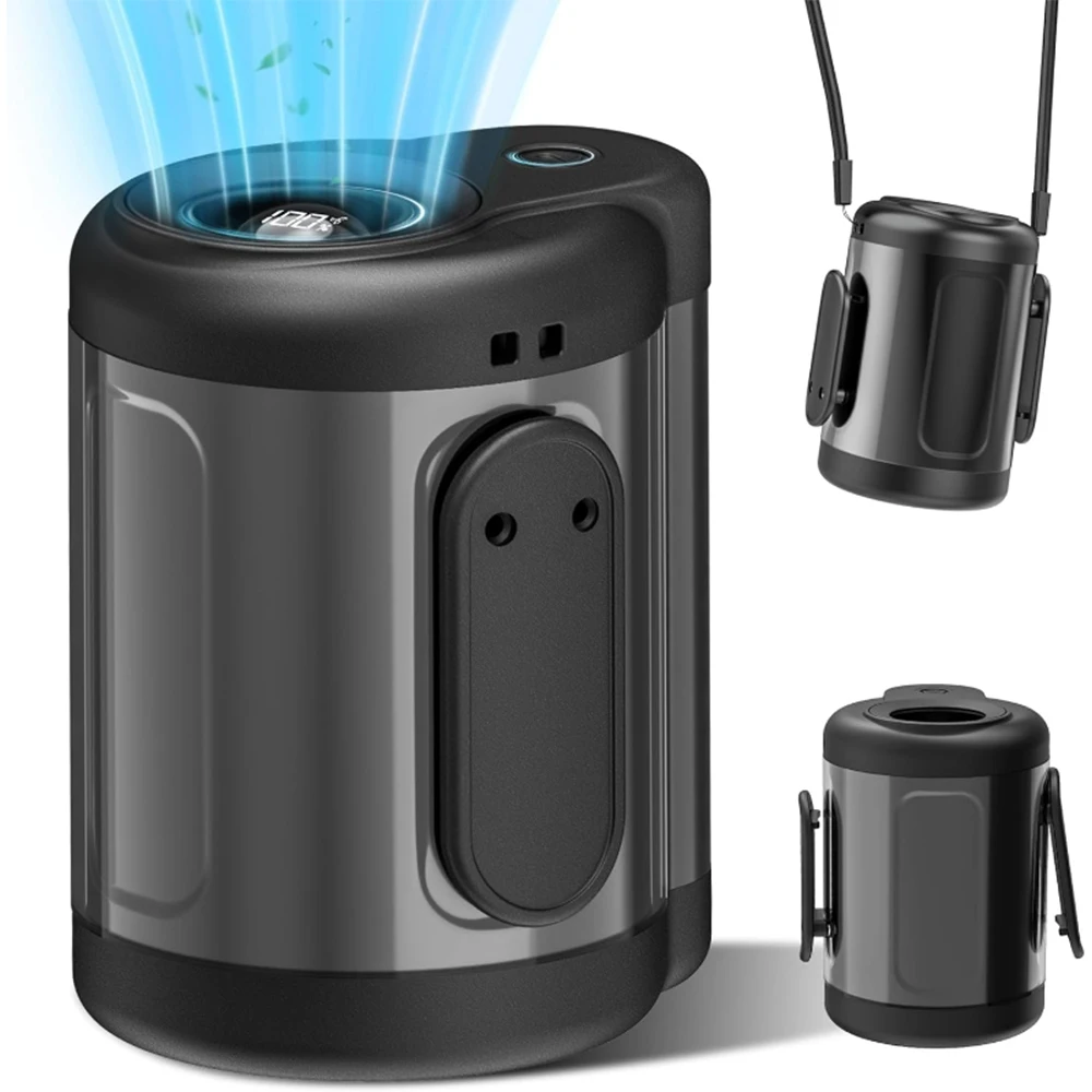 

Портативный подвесной вентилятор для шеи, мини-охлаждающие поясные вентиляторы, безлопастной USB перезаряжаемый спортивный вентилятор-кулер для занятий спортом на открытом воздухе, путешествий