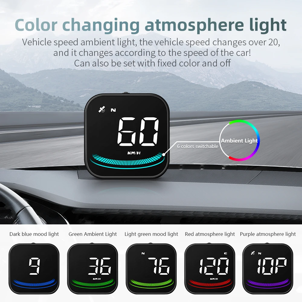 G4 Head Up Display LED Auto tachimetro Smart Digital Alarm promemoria GPS per HUD accessori per Auto per tutte le Auto KMH tachimetro