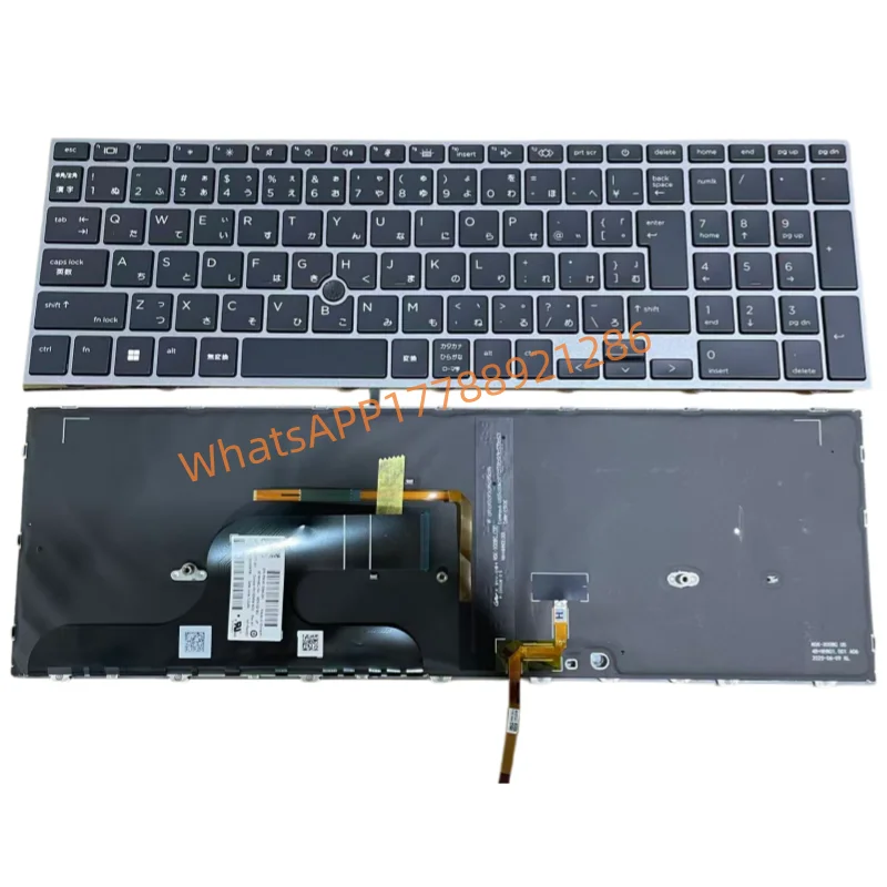 Laptop Keyboard For HP ZBook Fury 15 G7 15 G8 M17094-291 L97967-291 9Z.NHNBC.10J NSK-X01BC 0J with Backlit Japanese JP Dark Gray