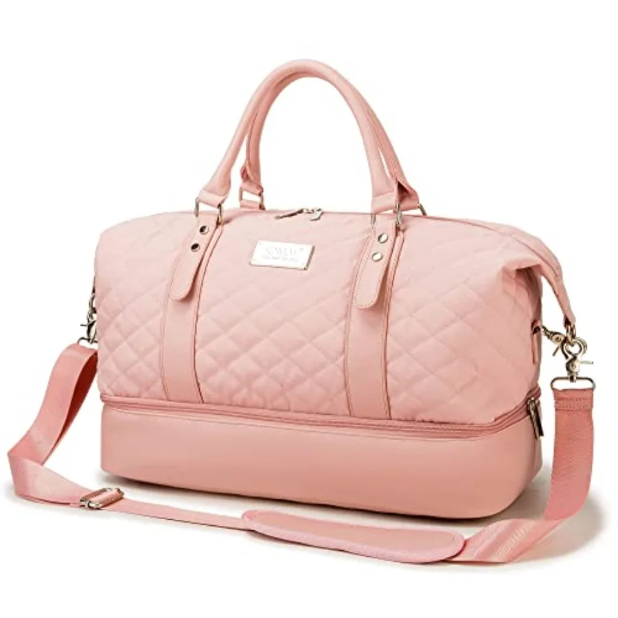 Women's Travel Duffel Bag, Sports Gym Yoga Duffel Bag Weekender Overnight Totes Bag