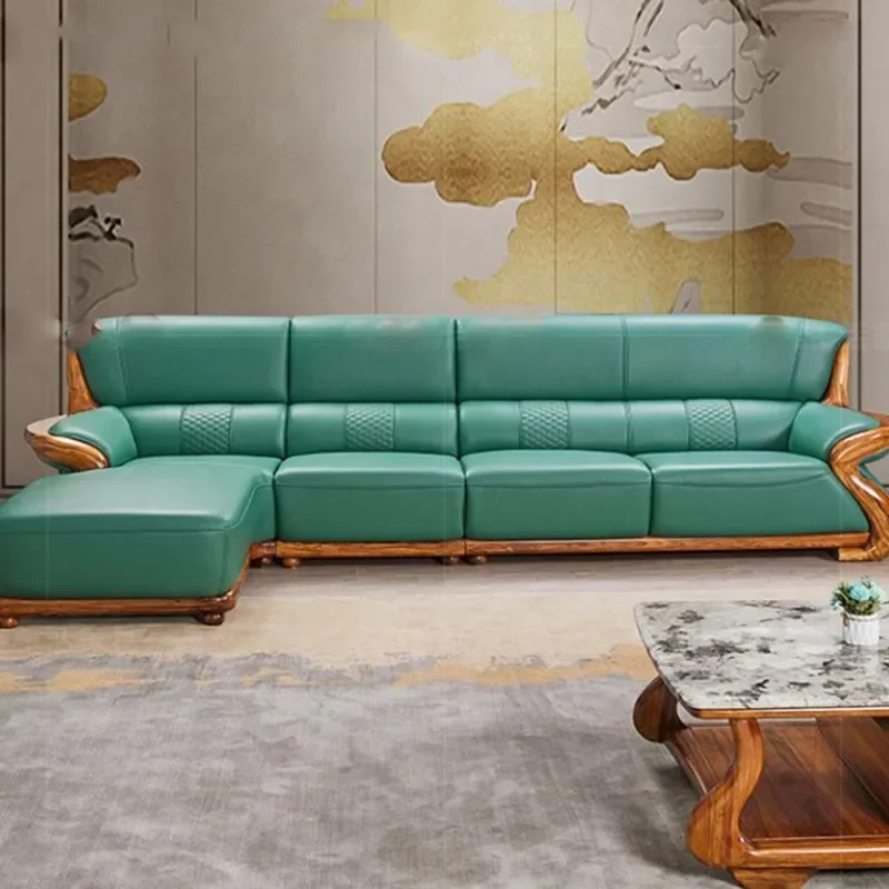Genuine Leather New Sofa Nordic High Back Sofa Muebles Para Salas Modernos Home Furniture