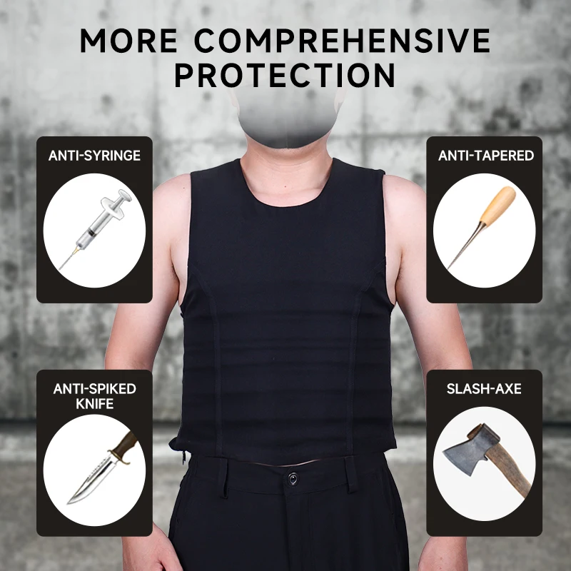 Inner wear anti-stabbing clothing close-fitting soft vest anti-knife anti-slashing flexible anti-stabbing soft armor clothing