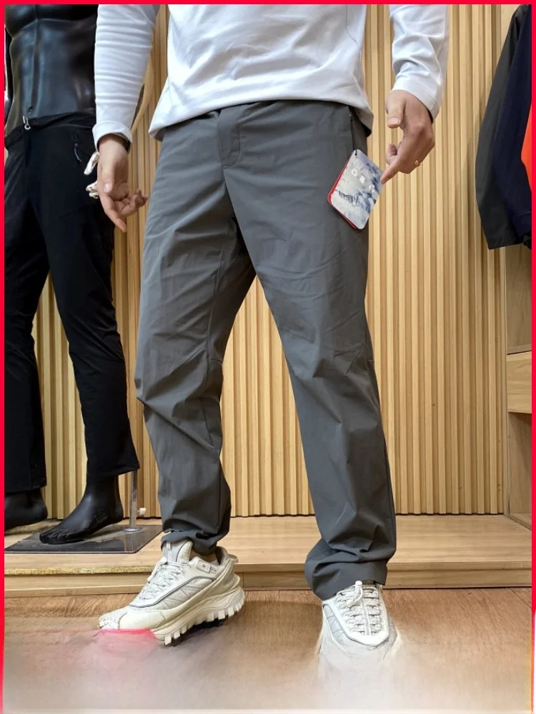 

Men's Outdoor Lightweight Comfortable Breathable 3D Tailored Soft ell Casual Pants Spring Faionable Straight Leg Trousers