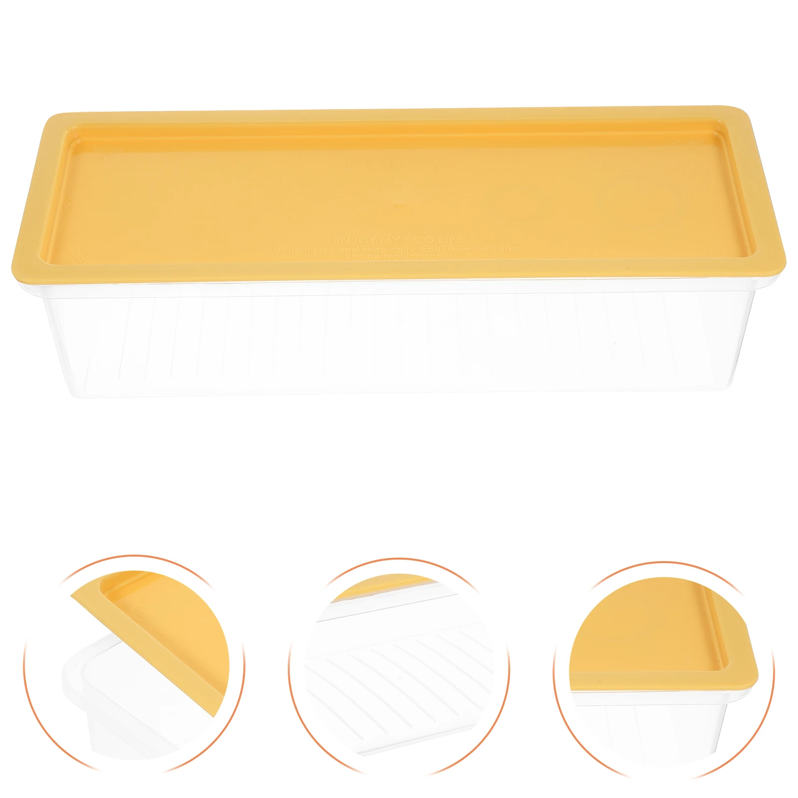 1pc Pasta Storage Containers Transparent Reusable Spaghetti Box Lid Fridge Noodle Keeper Food Organizer Kitchen Preservation