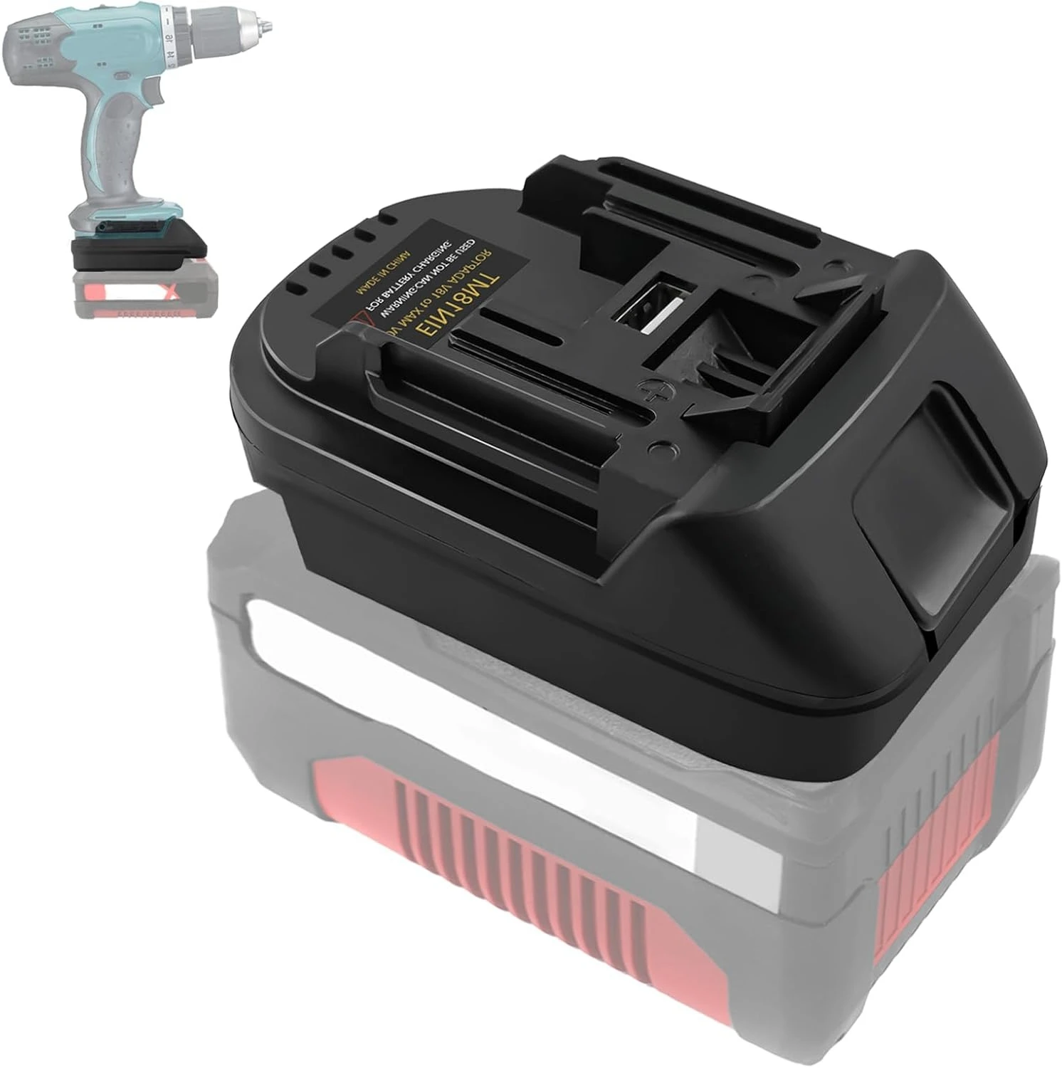 

EIN18MT Battery Adapter for Einhell 18V Li-ion Battery Converter to for Makita 18V Cordless Power Tools