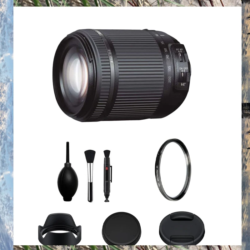 100% Original para Tamron 18-200mm F/3.5-6.3 Di-II VC Zoom Todo en Uno para Canon APS-C Digital SLR para Nikon APS-C Digital (B018)