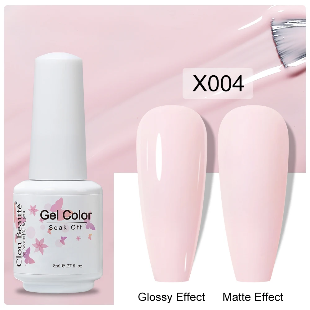 Clou Beaute 8ml HEMA TPO FREE Gel Nail Polish Vernis Semi Permanent UV Glitter Hybrid Gel Nail Art Beauty Lacquer Painting Gel