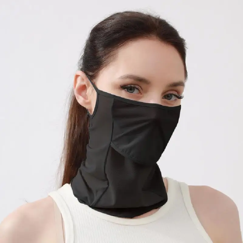 Sun Shading Hiking Scarf Bicycle mask Sun blocking mask Ice Silk Sun Protective Scarf Cycling Face Mask Hiking Scarves