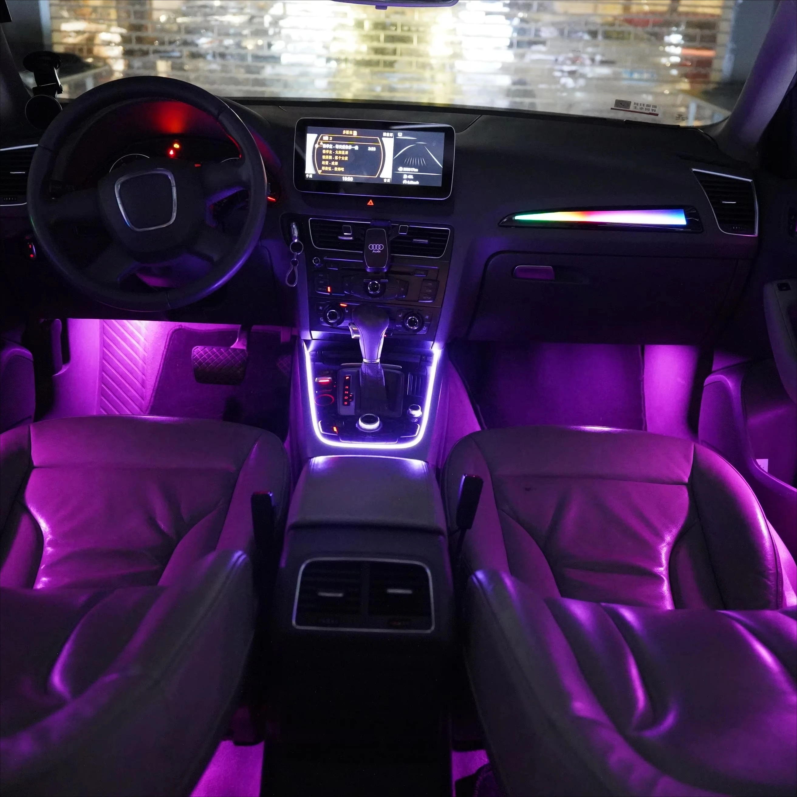 New Car LED Ambient Light with Mobile Control for Multiple Colors Car Interior Lighting Accessories Suitable for 10-17