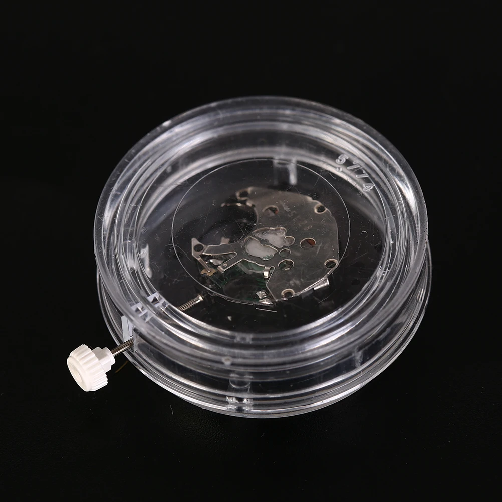 1pc 交換用クォーツラウンド時計ムーブメント日付表示時計修理ツールキット