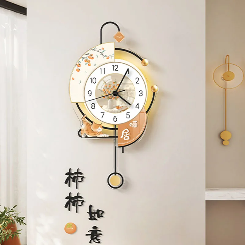 

Minimalism Vintage Wall Clock Design Battery Acrylic Bedroom Cute Wall Clock Plastics Oriental Art Orologio Da Parete Home Decor