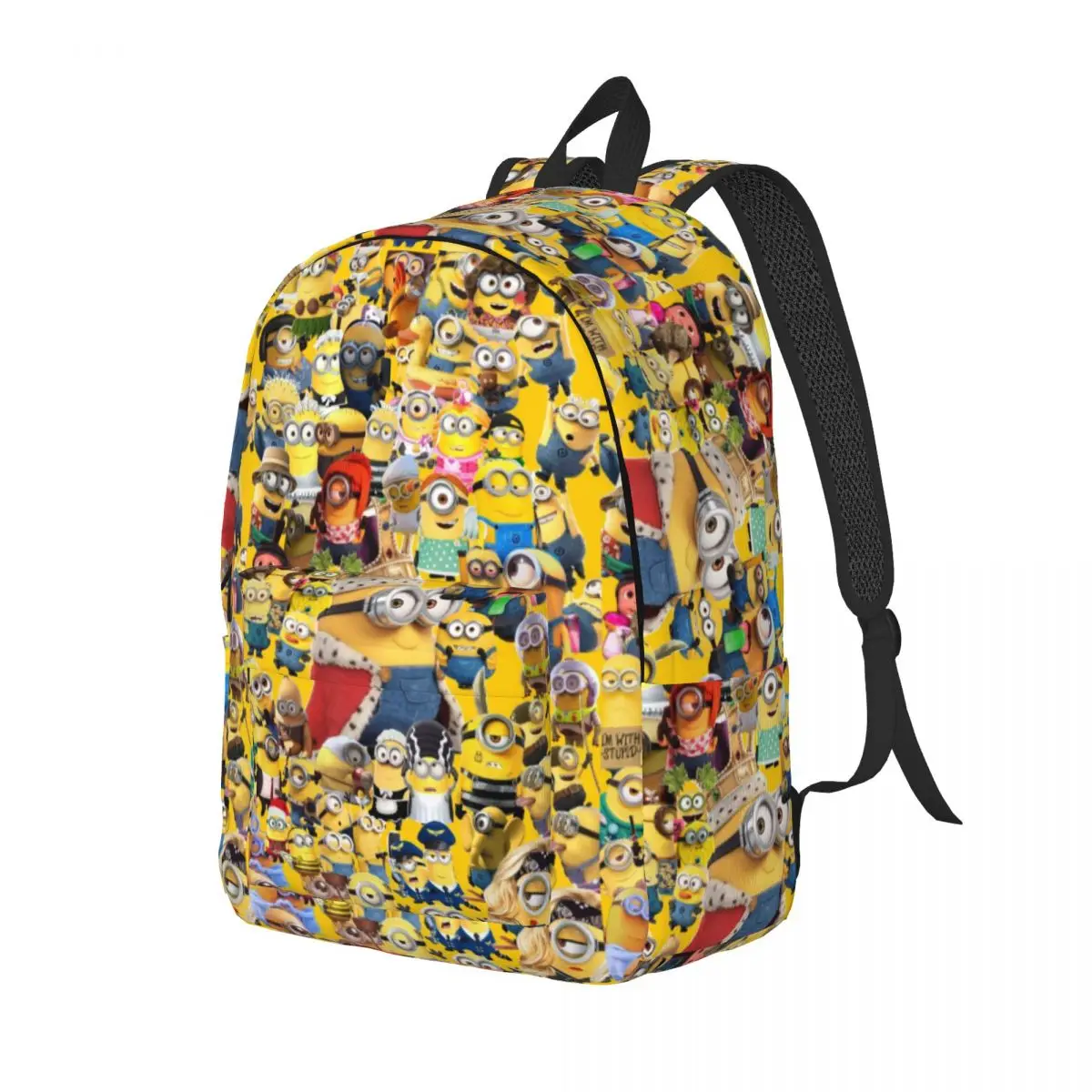 Custom M-Minions   Anime Wallpaper Canvas Backpack for Women Men College School Student Bookbag Fits 15 Inch Laptop Bags