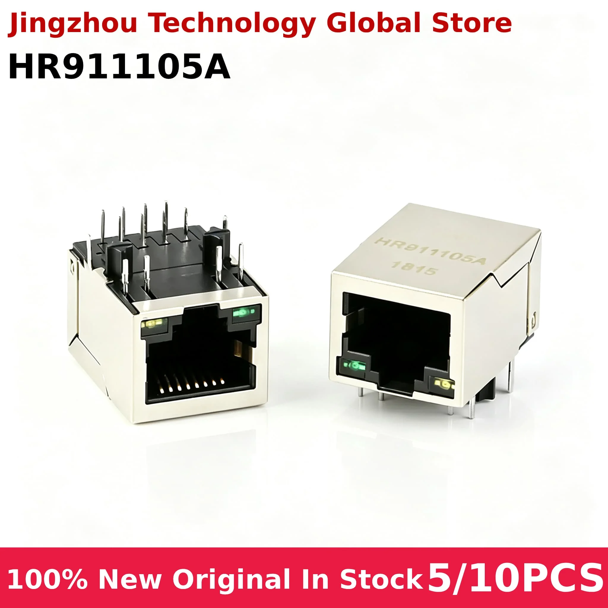 5/10PCS HanRun HR911105A transformer RJ45 LIGHT 100% New Chip Wholesale