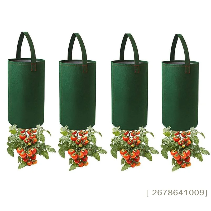 ⚑Felt Hanging Tomato Grow Bag Upside Down Tomato Planter Multifunction Strawberry Vegetable Flower Plant Grow Bags