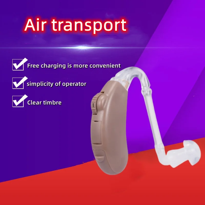 

FEIE Audifonos Hearing Aid Digital Sound Amplifier Air Conduction Wireless Headphones for Deaf Elderly Ear Care S-203