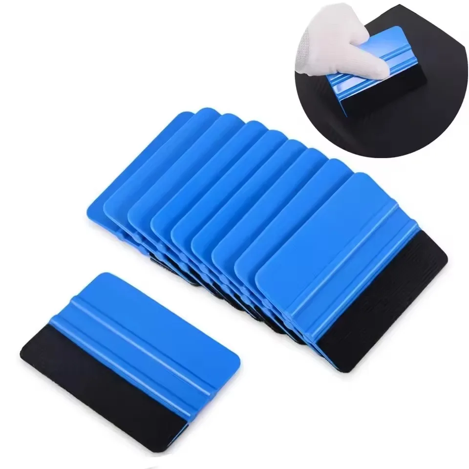 Vinyl Wrap Film Card Squeegee Foil Wrapping Suede Felt Scraper Auto Car Styling Body Kits Sticker Accessories Window Tint Tools