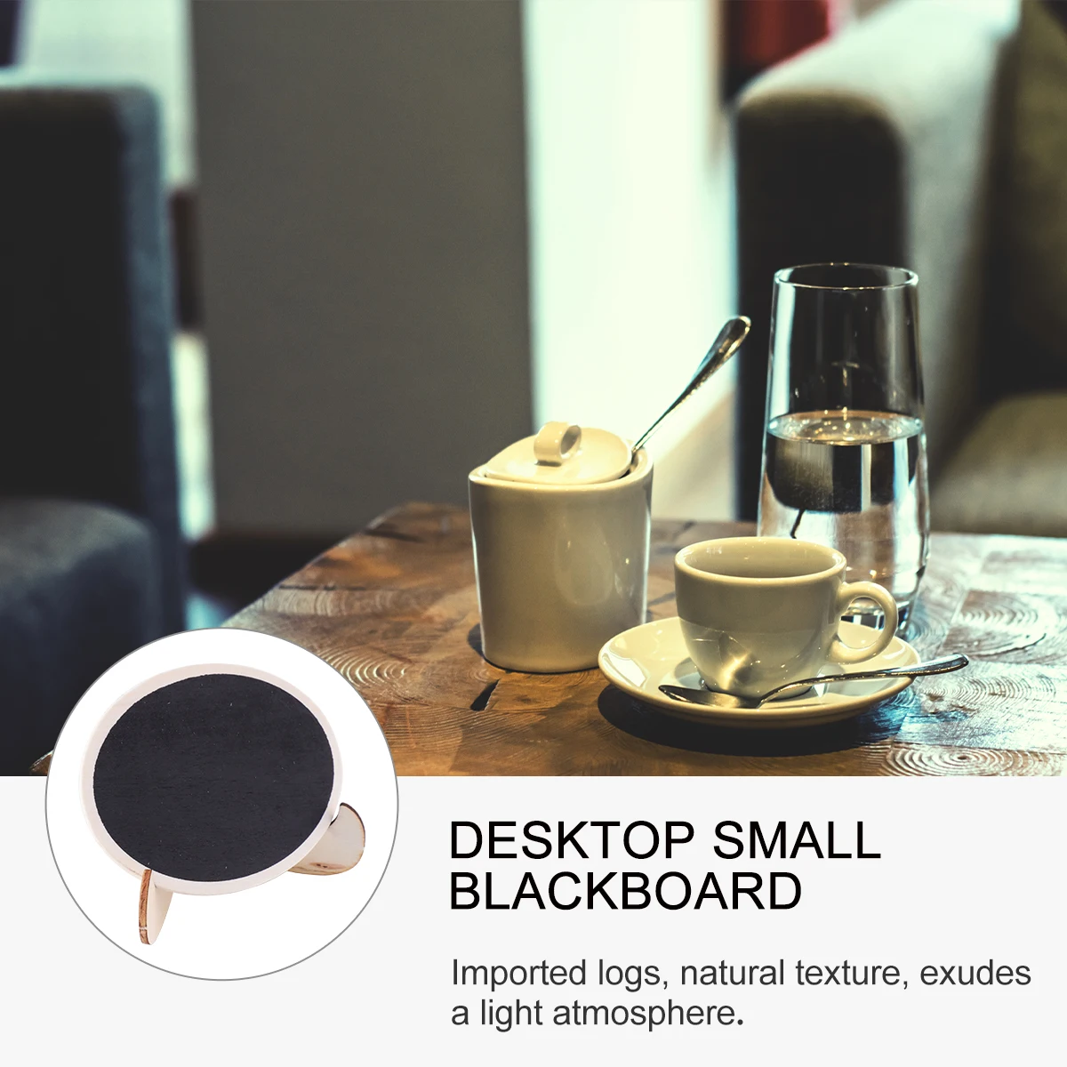 10 Pcs Desktop Blackboard Display Chalkboards Mini Wooden Decoration Message Ornament Wedding