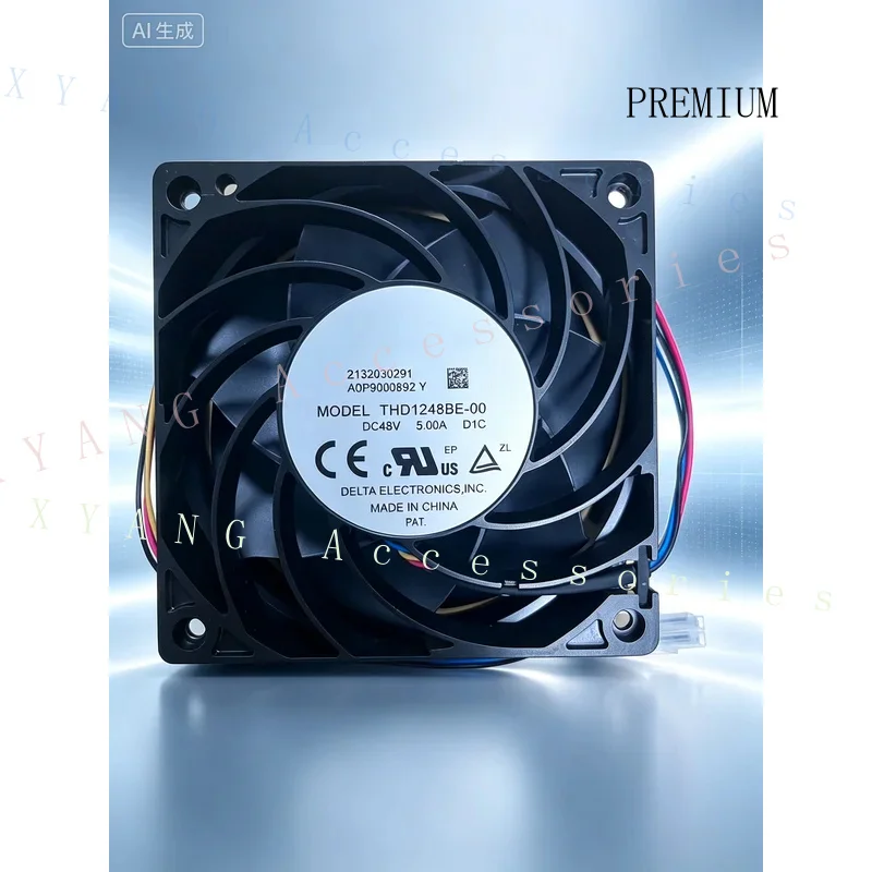 N+ Heavy‑Duty Server Fan THD1248BE 12038 48V 5A for Delta