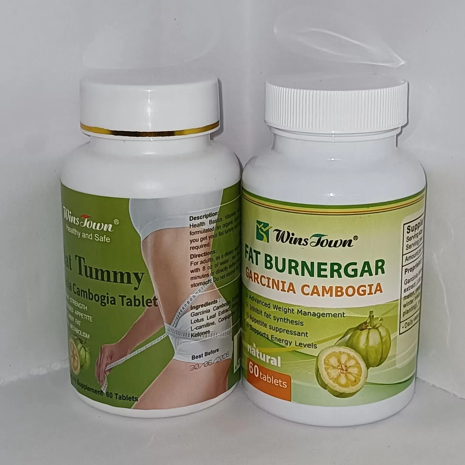 2 bottles Slim Loss weight Flat bell Tenghuang Fruit Suppmen tablet burn abdominal fat stimulate metabolism support energy level