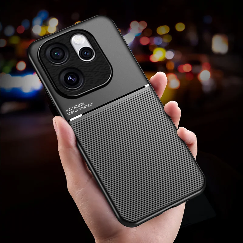 Auto Magnetische Leder Telefon Fall für OPPO Reno 15 14F 13F 12F 11F 11 12 14 Pro 5G Reno15 weiche Silikon Stoßstange Zurück Abdeckung Fundas