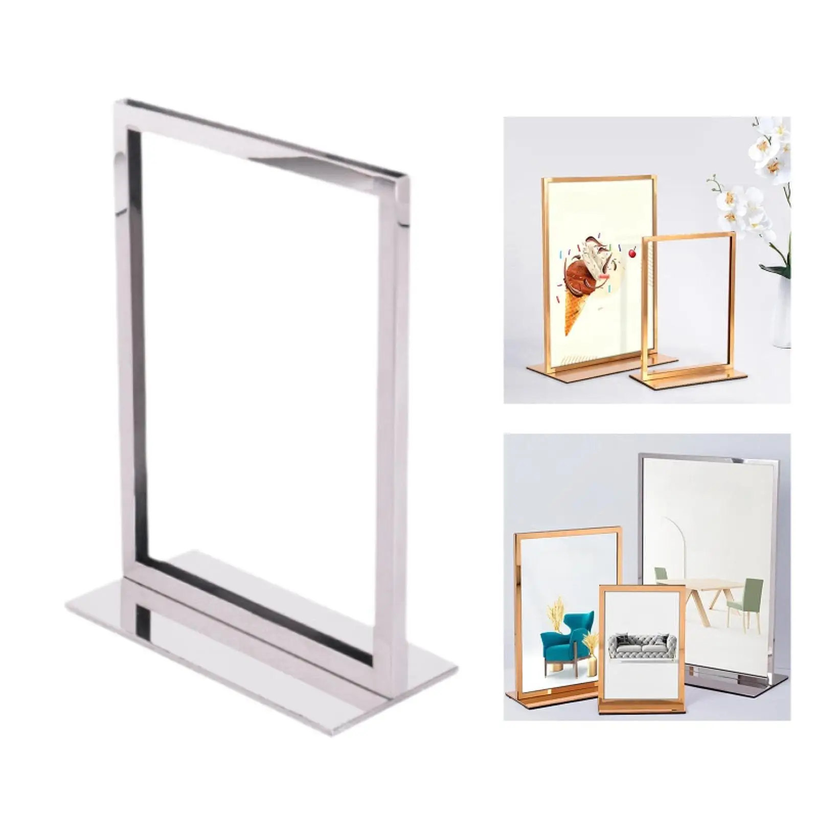 Poster Display Stand Heavy Duty Lightweight Card Holder Sign Holder Supermarket Label Stand