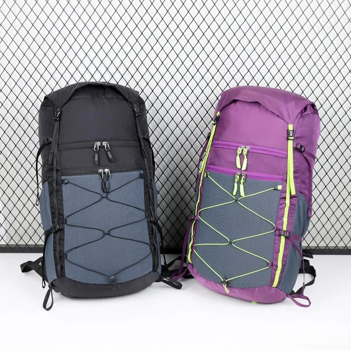 

Nylon Sports Folding Water-Resistant Backpack Multifunctional Color Block Ultra-Light Hiking Daypack