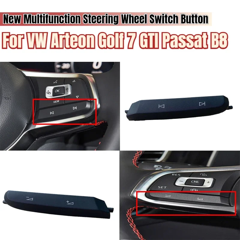 New Multifunction Steering Wheel Switch Volume Control Button For VW Arteon Golf 7 GTI Passat B8 CC Tiguan 2 T-Roc Touran R Line