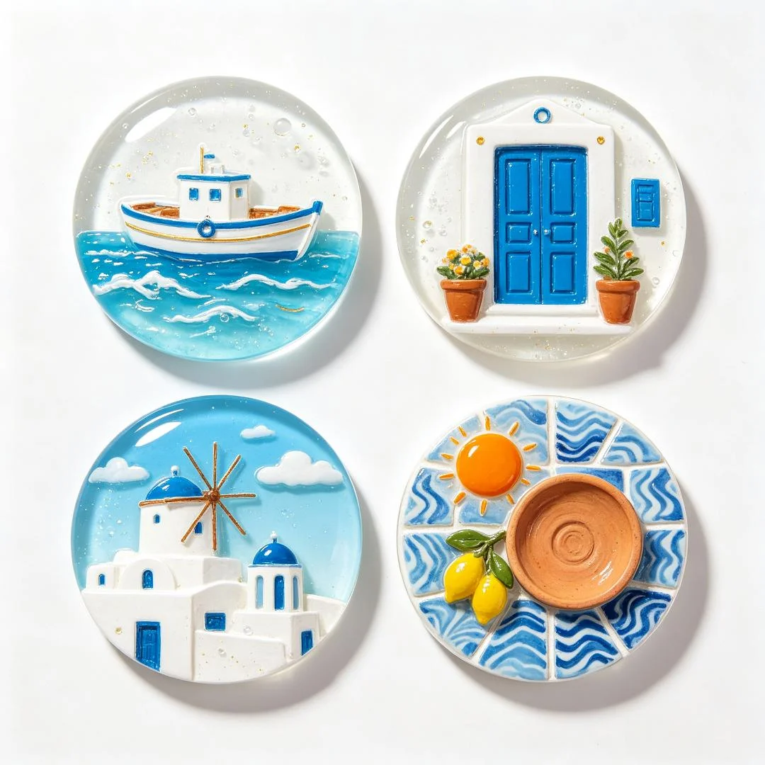 Factory Customized 3D Logo personalized Epoxy Resin Fridge Magnet Creative 3D Three-dimensional Home Decoration Magnet