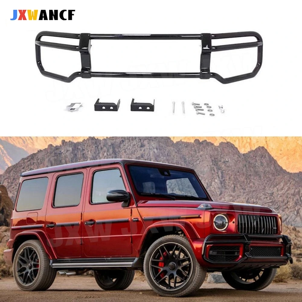 

JXWANCF Защита переднего бампера из нержавеющей стали для Benz G Class W464 G550 G500 G63 AMG Передний бампер Bull Guard