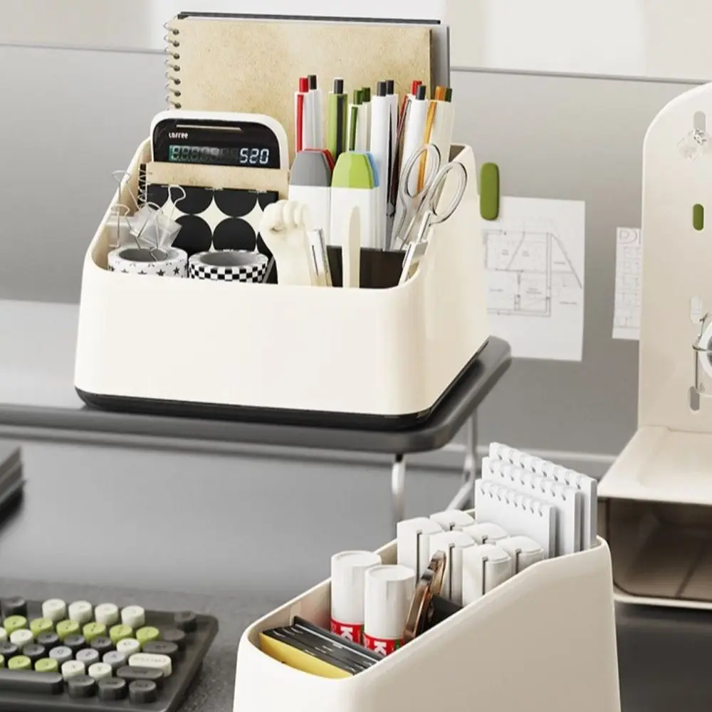 متعددة الوظائف سعة كبيرة منظم سطح المكتب أشتات ABS صندوق تخزين طالب منظم قرطاسية صغيرة فندق #1