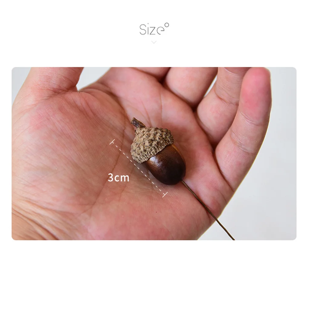 10 قطعة ديكور البلوط غطاء البلوط الطبيعي الجوز الاصطناعي لعرض الطاولة حديقة المنزل حفل زفاف عيد الميلاد الديكور