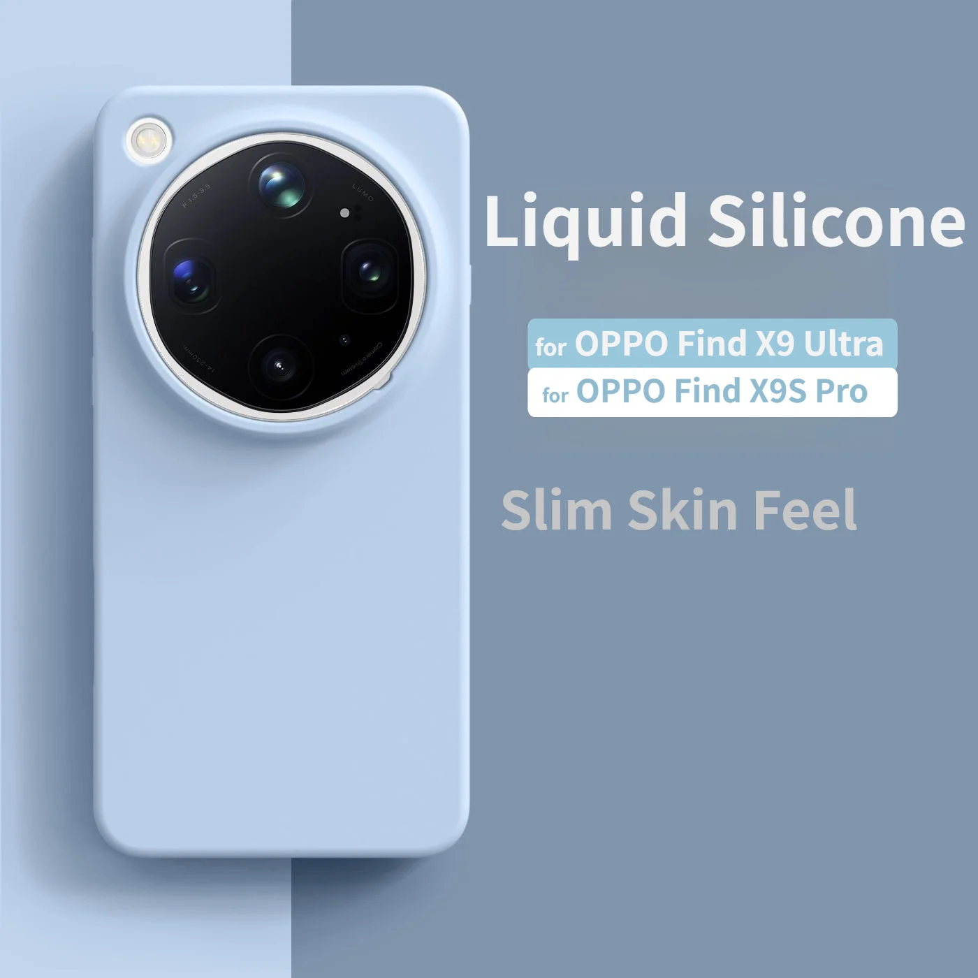 Modische Farbige Flüssig-Silikon-Handyhülle für OPPO Find X9 Ultra X9S Pro X8S Plus X8 Pro mit Erhöhter Kamera-Schutzabdeckung und Stoßfestigkeit