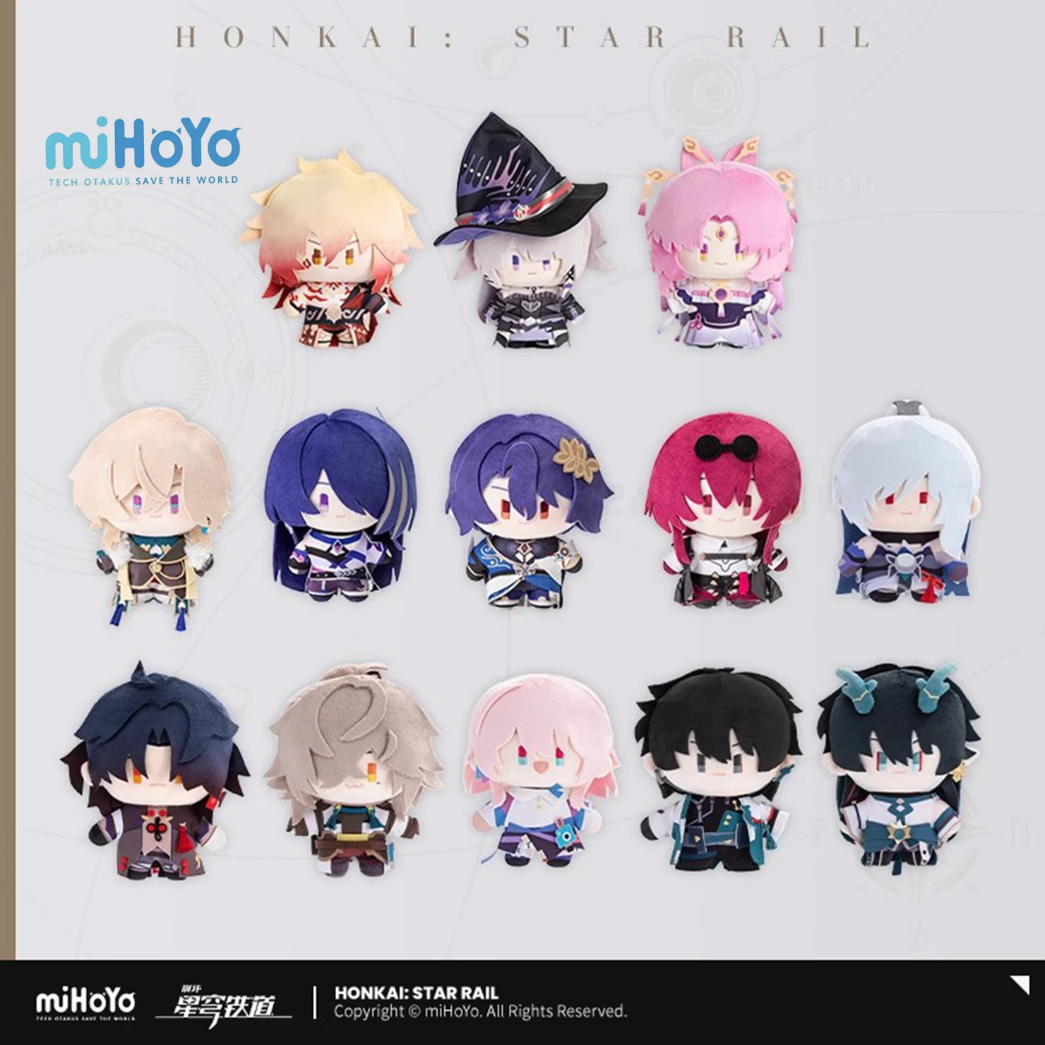 [Genuine] Honkai Star Rail Character Q-Style DOLLS Aventurine Acheron Kafka Acrylic Pendant Anime Cosplay miHoYo Original Gifts