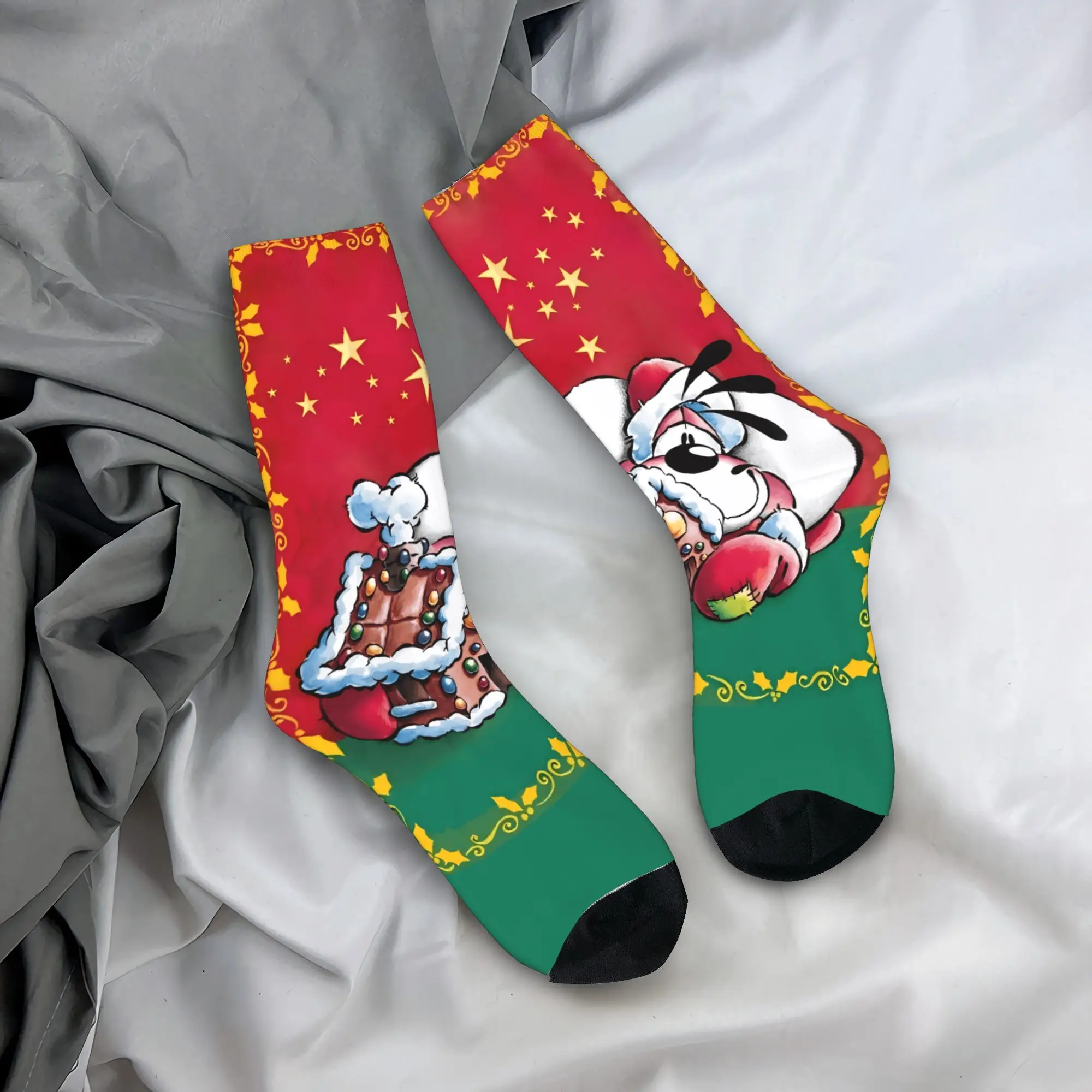 

Мужские носки Diddl Cartoon (4) Чулки Нескользящие теплые мягкие носки Зимние носки для отдыха с рисунком для скалолазания