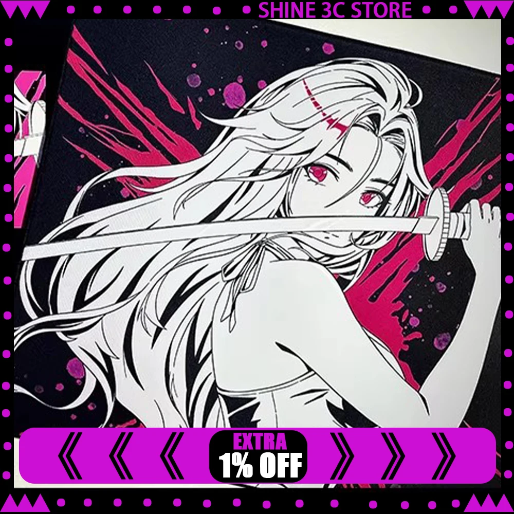 

Игровой коврик для мыши D-GLOW B4N, гладкий и быстрый, приятный для кожи, нескользящий, для CSGO, APEX, Valorant, аксессуары для ПК, подарки