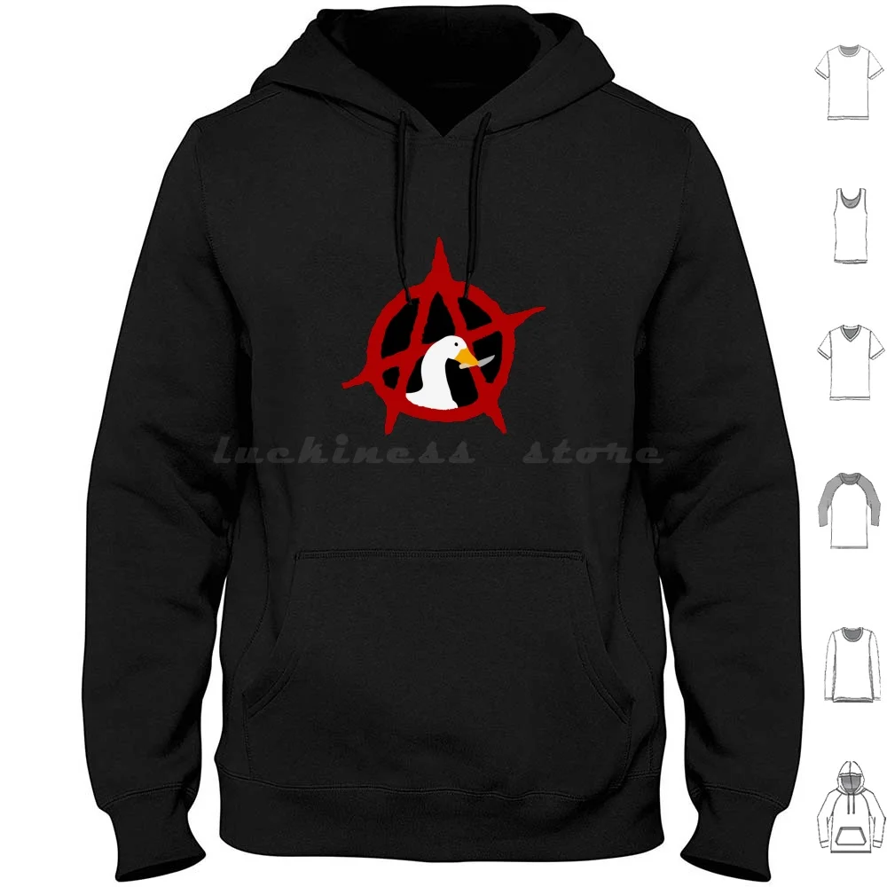 Anarchy Goose Hoodies Long Sleeve Anarchy Anarchist Anarchism Anarcho Ancom Anarchocommunist Anarchocommunism