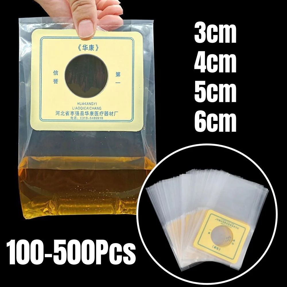 

100-500Pcs Colostomy Bags Ostomy Stoma Cut To Fit System Disposable Pouches Ileostomy Patient Stoma Care Urostomy Bag